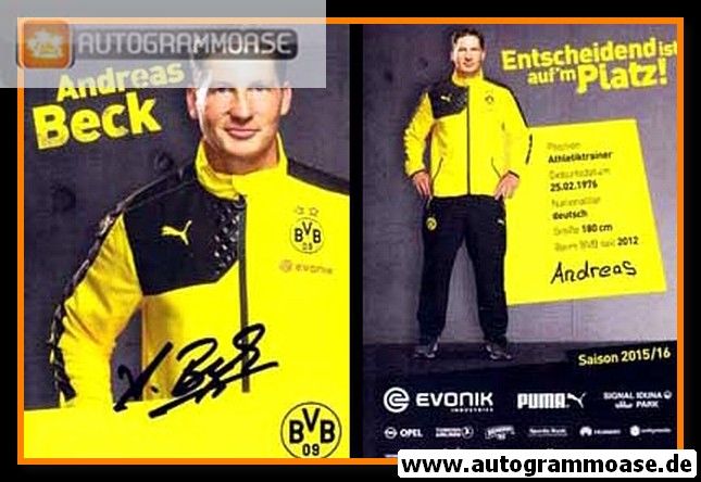 Autogramm Fussball | Borussia Dortmund | 2015 | Andreas BECK