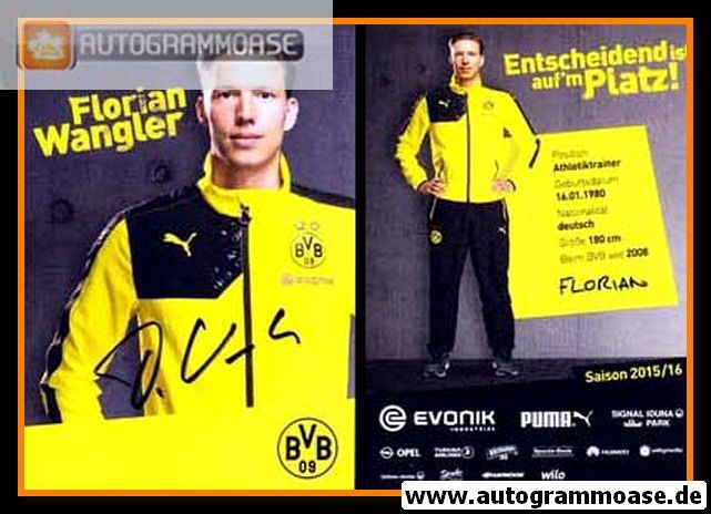 Autogramm Fussball | Borussia Dortmund | 2015 | Florian WANGLER