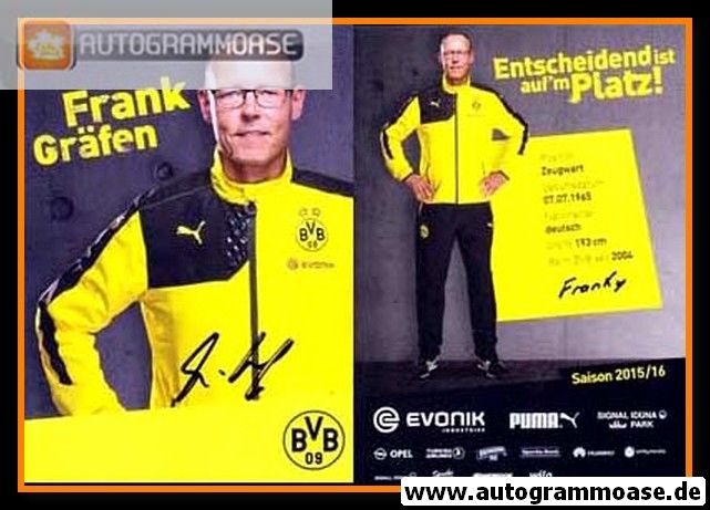 Autogramm Fussball | Borussia Dortmund | 2015 | Frank GRÄFEN