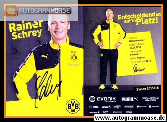 Autogramm Fussball | Borussia Dortmund | 2015 | Rainer SCHREY