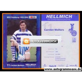 Autogramm Fussball | MSV Duisburg | 2002 | Carsten WOLTERS