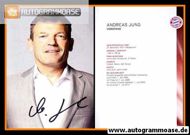 Autogramm Fussball | FC Bayern München | 2013-2 | Andreas JUNG