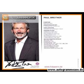 Autogramm Fussball | FC Bayern München | 2015 | Paul BREITNER