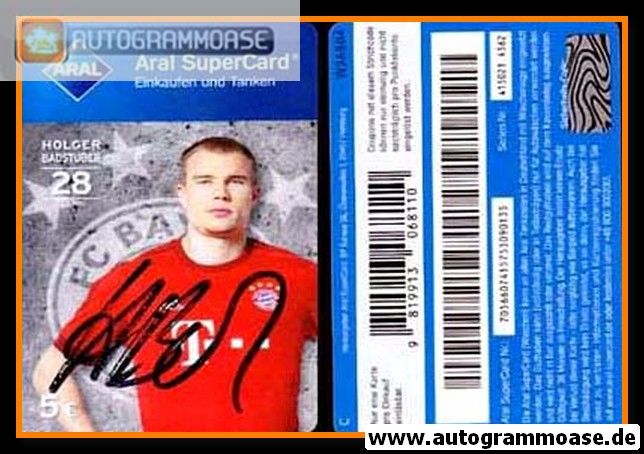 Autogramm Fussball | FC Bayern München | 2015 Aral | Holger BADSTUBER