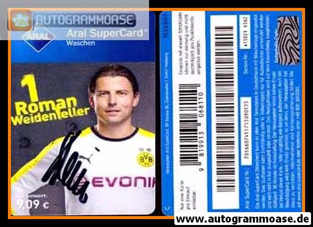 Autogramm Fussball | Borussia Dortmund | 2015 Aral | Roman WEIDENFELLER