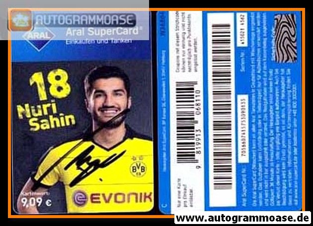 Autogramm Fussball | Borussia Dortmund | 2015 Aral | Nuri SAHIN