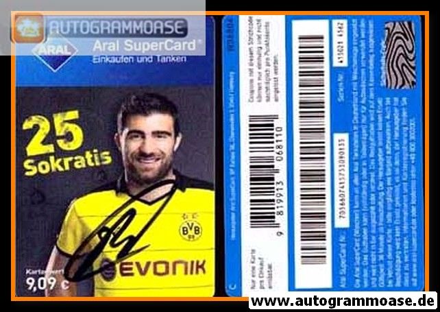 Autogramm Fussball | Borussia Dortmund | 2015 Aral | SOKRATIS