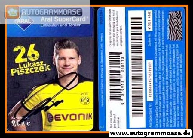 Autogramm Fussball | Borussia Dortmund | 2015 Aral | Lukasz PISZCZEK