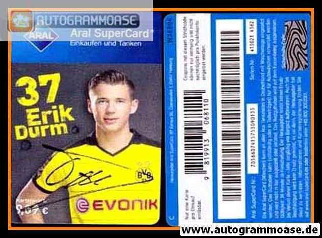 Autogramm Fussball | Borussia Dortmund | 2015 Aral | Erik DURM