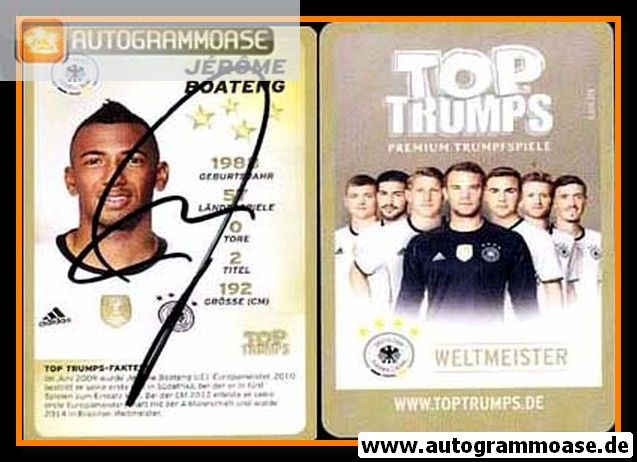 Autogramm Fussball | DFB | 2014 Top Trumps | Jerome BOATENG