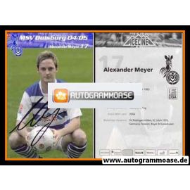 Autogramm Fussball | MSV Duisburg | 2004 | Alexander MEYER