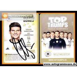 Autogramm Fussball | DFB | 2014 Top Trumps | Mario GOMEZ