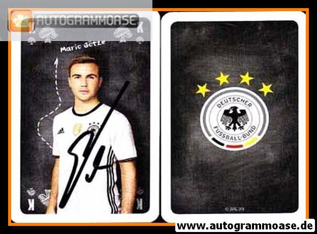 Autogramm Fussball | DFB | 2016 Skat | Mario GÖTZE