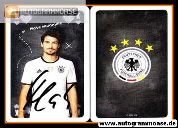 Autogramm Fussball | DFB | 2016 Skat | Mats HUMMELS