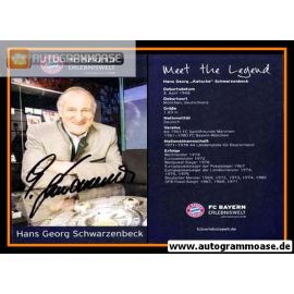 Autogramm Fussball | FC Bayern München | 2010er | Georg SCHWARZENBECK (Erlebniswelt blau)