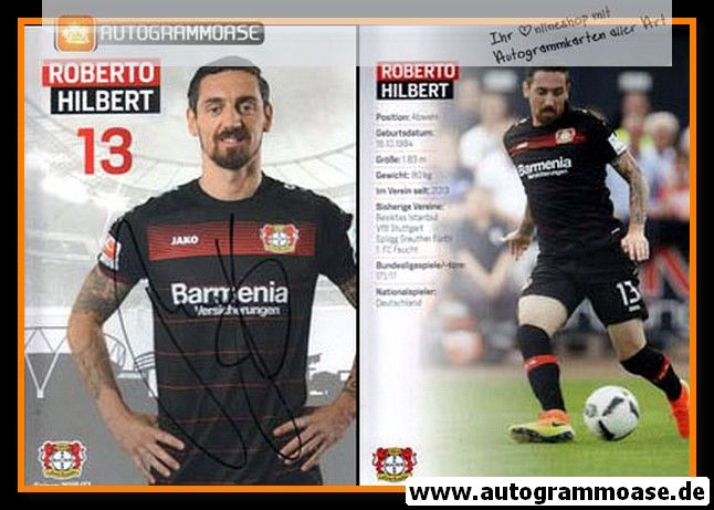 Autogramm Fussball | Bayer Leverkusen | 2016 | Roberto HILBERT