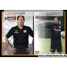 Autogramm Fussball | Bayer Leverkusen | 2016 | Roger SCHMIDT