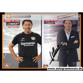 Autogramm Fussball | Bayer Leverkusen | 2016 | Hans-Peter LEHNHOFF