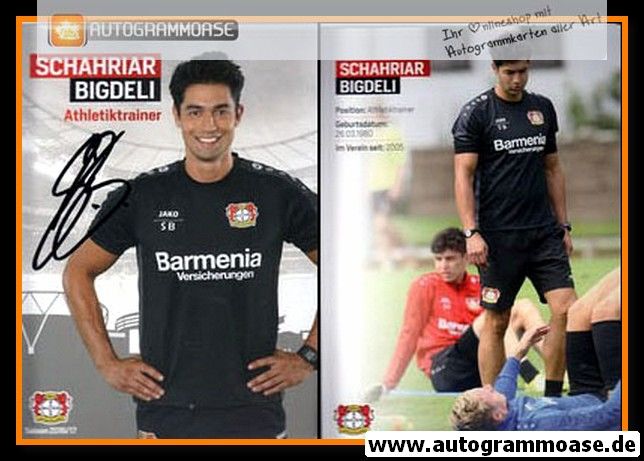 Autogramm Fussball | Bayer Leverkusen | 2016 | Schahriar BIGDELI
