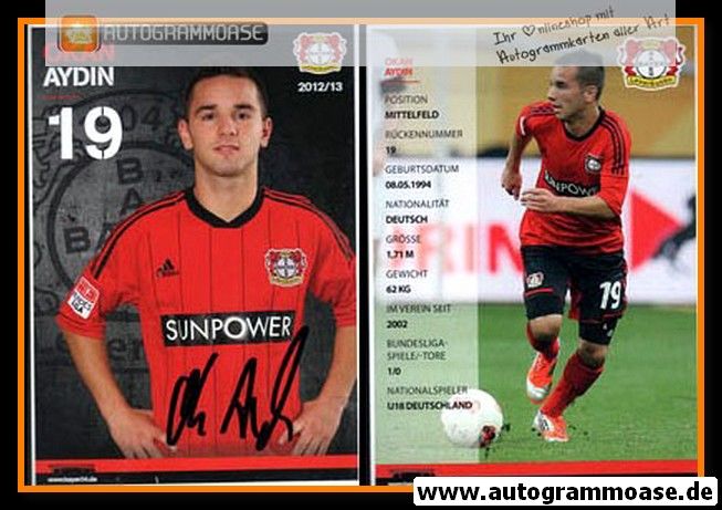 Autogramm Fussball | Bayer Leverkusen | 2012 | Okan AYDIN