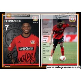 Autogramm Fussball | Bayer Leverkusen | 2012 | Junior FERNANDES