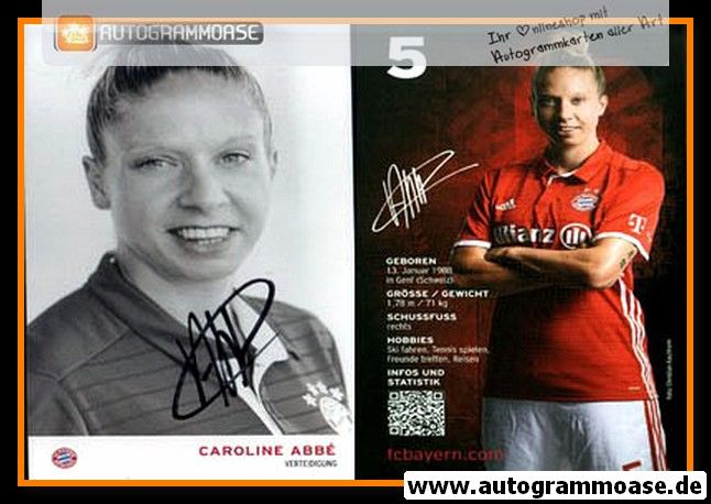 Autogramm Fussball (D) | FC Bayern München | 2016 | Caroline ABBE