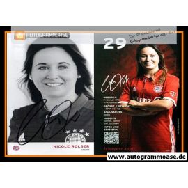 Autogramm Fussball (D) | FC Bayern München | 2016 | Nicole ROLSER