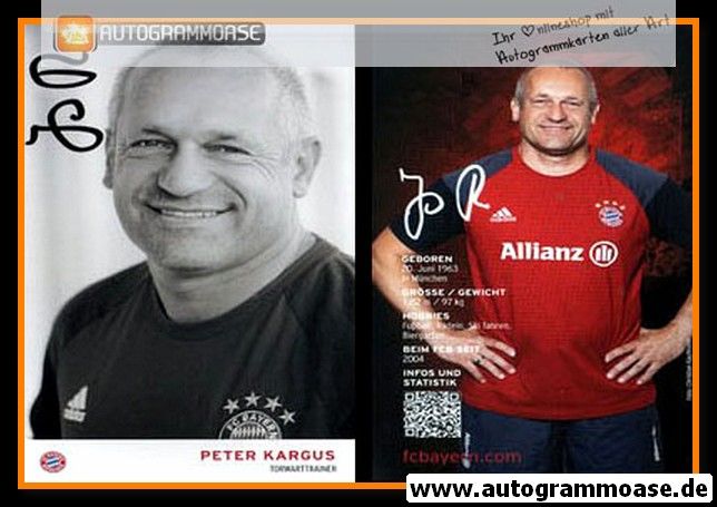 Autogramm Fussball (D) | FC Bayern München | 2016 | Peter KARGUS