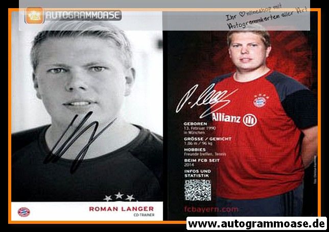 Autogramm Fussball (D) | FC Bayern München | 2016 | Roman LANGER