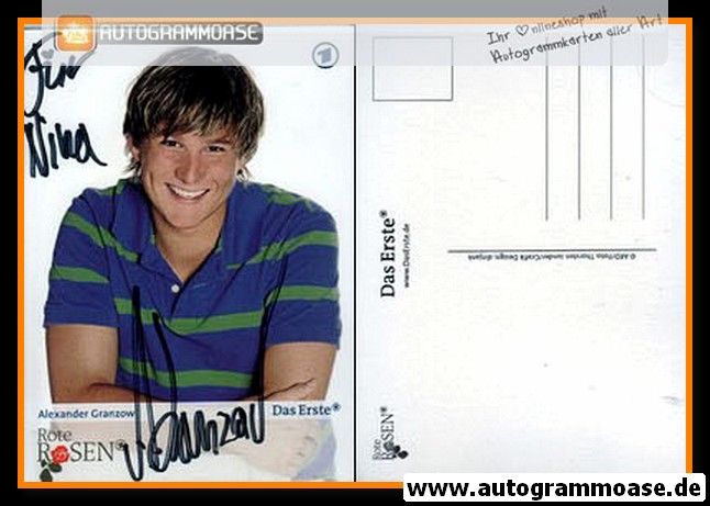 Autogramm TV | ARD | Alexander GRANZOW | 2007 "Rote Rosen" (Portrait Color) Manthey