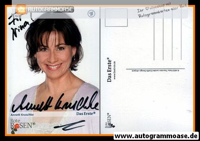 Autogramm TV | ARD | Annett KRUSCHKE | 2007 "Rote Rosen" (Jander)