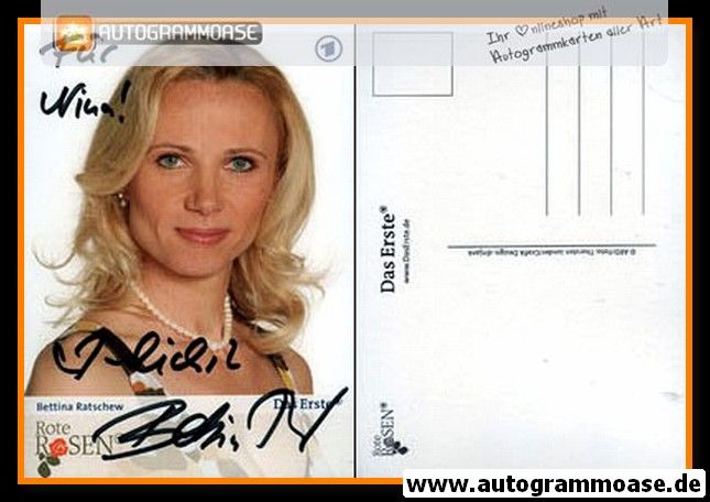 Autogramm TV | ARD | Bettina RATSCHEW | 2007 "Rote Rosen"