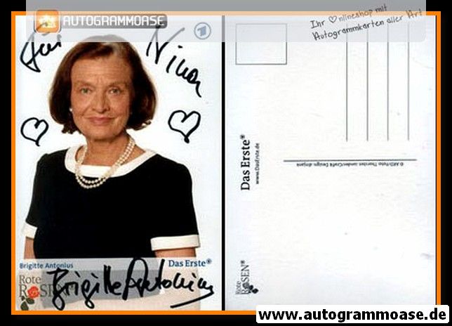 Autogramm TV | ARD | Brigitte ANTONIUS | 2007 "Rote Rosen" (Manthey)