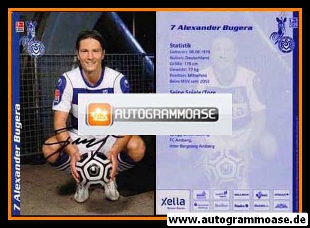 Autogramm Fussball | MSV Duisburg | 2006 | Alexander BUGERA