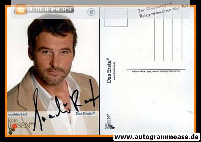 Autogramm TV | ARD | Joachim RAAF | 2007 "Rote Rosen" (Manthey)