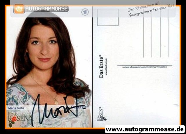 Autogramm TV | ARD | Maria FUCHS | 2007 "Rote Rosen" (Manthey)