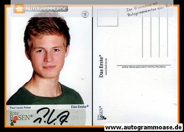Autogramm TV | ARD | Paul-Louis PRÖVE | 2007 "Rote Rosen" (Portrait Color) Manthey
