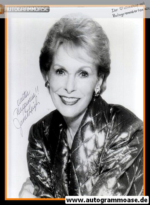 Autogramm Film (USA) | Janet LEIGH | 1990er Foto (Portrait SW) XL