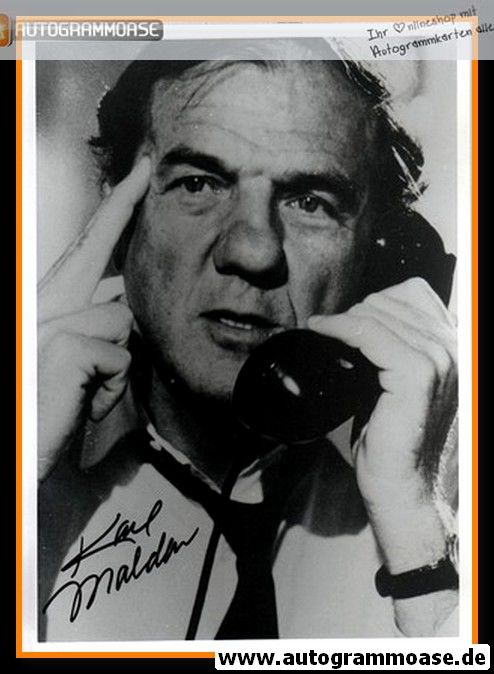 Autogramm Film (USA) | Karl MALDEN | 1970er Foto (Portrait SW) 1