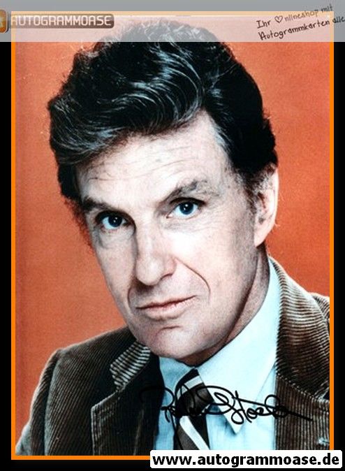 Autogramm Film (USA) | Robert STACK | 1970er Foto (Portrait Color)