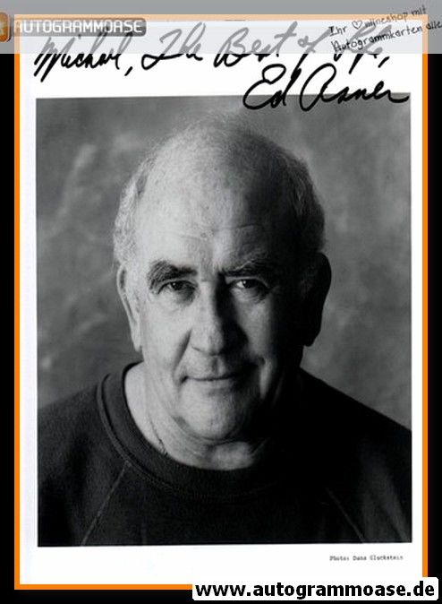 Autogramm Film (USA) | Edward ASNER | 1980er Foto (Portrait SW XL)