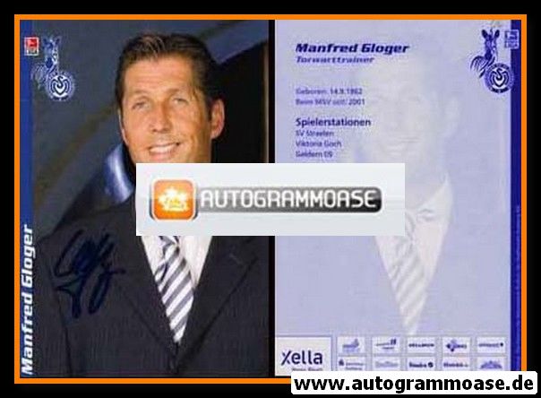 Autogramm Fussball | MSV Duisburg | 2006 | Manfred GLOGER