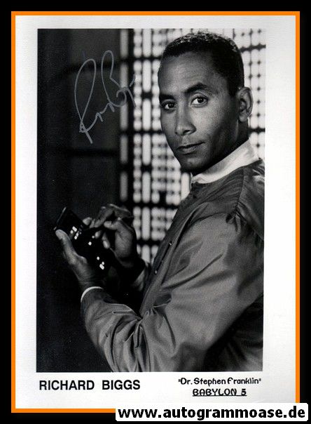 Autogramm Film (USA) | Richard BIGGS | 1990er "Babylon 5" (Stephen Franklin)