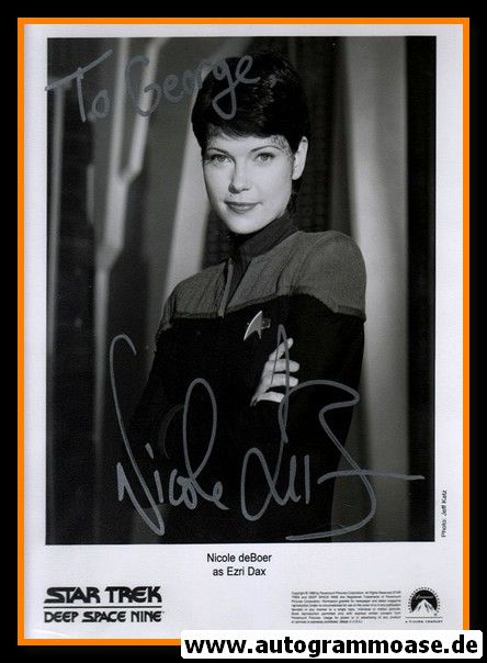 Autogramm Film (Kanada) | Nicole DE BOER | 1998 "Star Trek" DS9 Ezri Dax