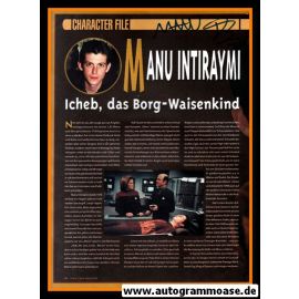 Autogramm Film (USA) | Manu INTIRAYMI | 1990er (Star Trek Magazin) Icheb
