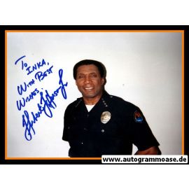 Autogramm Film (USA) | Herbert JEFFERSON jr. | 1980er Foto "Battlestar Galactica" 2