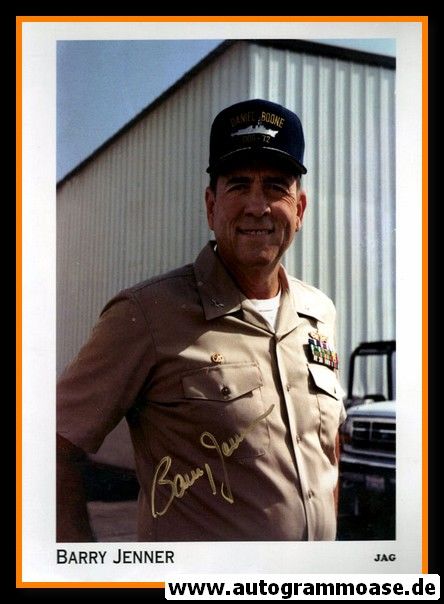 Autogramm Film (USA) | Barry JENNER | 1990er Foto "JAG"