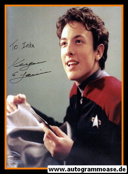 Autogramm Film (USA) | Keegan DE LANCIE | 1990er Foto "Star Trek" (Q Junior)