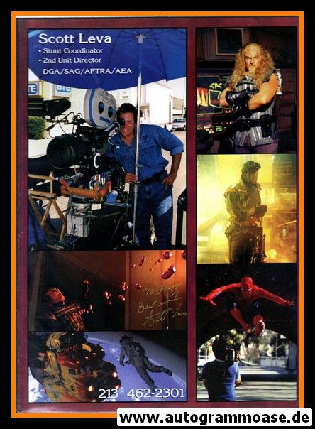 Autogramm Film (USA) | Scott LEVA | 2000er (Collage) Star Trek / Superman