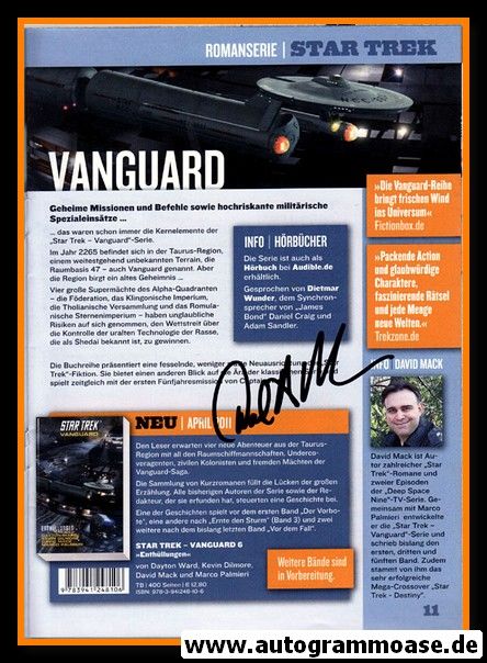 Autogramm Comic | David W. MACK | 2000er (Star Trek Vanguard) XL